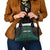 Sierra Leone Shoulder Handbag with Tribal Animal Pattern Featuring Lion Elephant Giraffe and Monkey