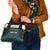 Sierra Leone Shoulder Handbag with Tribal Animal Pattern Featuring Lion Elephant Giraffe and Monkey