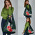 Sierra Leone Grocery Bag with Red Hibiscus Floral Design and Tribal Swirl Pattern