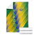 Gabon Flag Colors Blanket with National Coat of Arms and Vertical Text Design