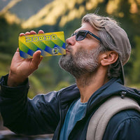 Gabon Flag Colors 4 in 1 Can Cooler Tumbler with National Coat of Arms and Vertical Text Design