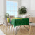 Gabon Flag Colors Tablecloth with National Coat of Arms and Vertical Text Design