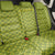 Gabon Tribal Pattern Back Car Seat Cover with National Flag Colors and Bold Text Design