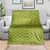 Gabon Tribal Pattern Blanket with National Flag Colors and Bold Text Design