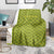 Gabon Tribal Pattern Blanket with National Flag Colors and Bold Text Design