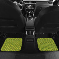 Gabon Tribal Pattern Car Mats with National Flag Colors and Bold Text Design