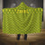 Gabon Tribal Pattern Hooded Blanket with National Flag Colors and Bold Text Design