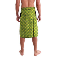 Gabon Tribal Pattern Lavalava with National Flag Colors and Bold Text Design