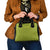 Gabon Tribal Pattern Shoulder Handbag with National Flag Colors and Bold Text Design