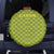 Gabon Tribal Pattern Spare Tire Cover with National Flag Colors and Bold Text Design