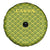 Gabon Tribal Pattern Spare Tire Cover with National Flag Colors and Bold Text Design