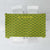 Gabon Tribal Pattern Tablecloth with National Flag Colors and Bold Text Design