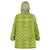 Gabon Tribal Pattern Wearable Blanket Hoodie with National Flag Colors and Bold Text Design