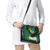 Gabon Shoulder Handbag with Black Panther Graphic and Hibiscus Flower Design in National Colors