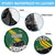 Gabon Spare Tire Cover with Black Panther Graphic and Hibiscus Flower Design in National Colors