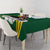Gabon Tablecloth with Black Panther Graphic and Hibiscus Flower Design in National Colors