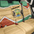 Gabon Back Car Seat Cover with National Coat of Arms and Tribal Pattern Map Design in Bold Colors