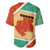 Gabon Baseball Jersey with National Coat of Arms and Tribal Pattern Map Design in Bold Colors