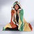 Gabon Hooded Blanket with National Coat of Arms and Tribal Pattern Map Design in Bold Colors