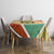 Gabon Tablecloth with National Coat of Arms and Tribal Pattern Map Design in Bold Colors