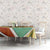 Gabon Tablecloth with National Coat of Arms and Tribal Pattern Map Design in Bold Colors