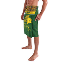 Gabon Lavalava with Tribal Print and Fierce Panther Graphic in National Flag Colors - Wonder Print Shop