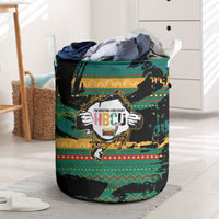 Rooting For Every HBCU Laundry Basket Pan African Kente Pattern - History And Knowledge Torch