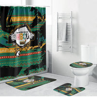 Rooting For Every HBCU Bathroom Set Pan African Kente Pattern - History And Knowledge Torch