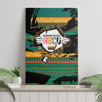 Rooting For Every HBCU Canvas Wall Art Pan African Kente Pattern - History And Knowledge Torch