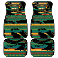 Rooting For Every HBCU Car Mats Pan African Kente Pattern - History And Knowledge Torch