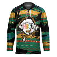 Rooting For Every HBCU Hockey Jersey Pan African Kente Pattern - History And Knowledge Torch