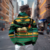 Rooting For Every HBCU Hoodie Pan African Kente Pattern - History And Knowledge Torch