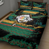 Rooting For Every HBCU Quilt Bed Set Pan African Kente Pattern - History And Knowledge Torch