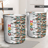 Historically Black Colleges Universities HBCU Laundry Basket Pan African Colors Tribal Pattern Typography