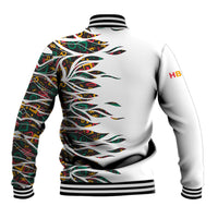 Historically Black Colleges Universities HBCU Baseball Jacket Pan African Colors Tribal Pattern Typography