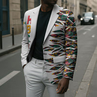 Historically Black Colleges Universities HBCU Blazer Pan African Colors Tribal Pattern Typography