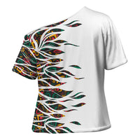 Historically Black Colleges Universities HBCU Cross Shoulder Shirt Pan African Colors Tribal Pattern Typography