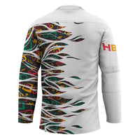 Historically Black Colleges Universities HBCU Hockey Jersey Pan African Colors Tribal Pattern Typography