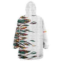 Historically Black Colleges Universities HBCU Kid Wearable Blanket Hoodie Pan African Colors Tribal Pattern Typography