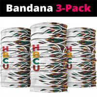 Historically Black Colleges Universities HBCU Neck Gaiter Pan African Colors Tribal Pattern Typography