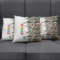 Historically Black Colleges Universities HBCU Pillow Cover Pan African Colors Tribal Pattern Typography