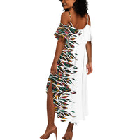 Historically Black Colleges Universities HBCU Summer Maxi Dress Pan African Colors Tribal Pattern Typography