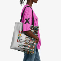 Historically Black Colleges Universities HBCU Tote Bag Pan African Colors Tribal Pattern Typography