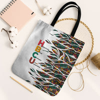 Historically Black Colleges Universities HBCU Tote Bag Pan African Colors Tribal Pattern Typography