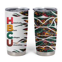 Historically Black Colleges Universities HBCU Tumbler Cup Pan African Colors Tribal Pattern Typography