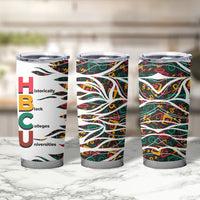 Historically Black Colleges Universities HBCU Tumbler Cup Pan African Colors Tribal Pattern Typography