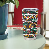 Historically Black Colleges Universities HBCU Tumbler Cup Pan African Colors Tribal Pattern Typography