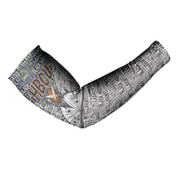 HBCU Black History Legacy Arm Sleeves Word Cloud African Shield Knowledge Book