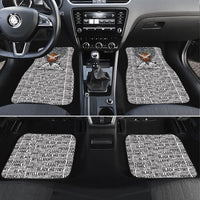 HBCU Black History Legacy Car Mats Word Cloud African Shield Knowledge Book