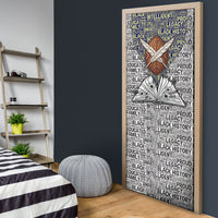 HBCU Black History Legacy Door Cover Word Cloud African Shield Knowledge Book